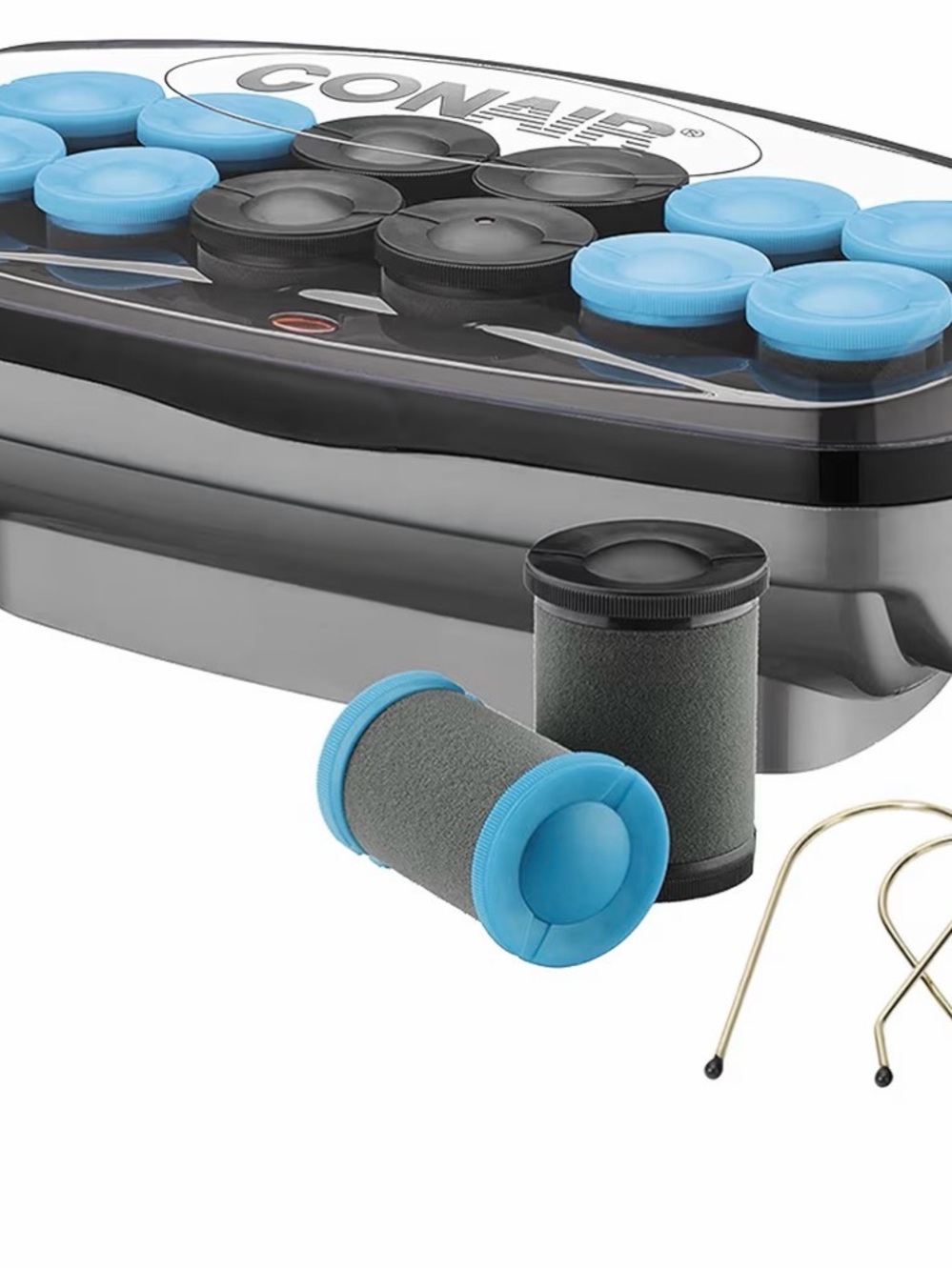 Conair Hot Rollers Set with Blue Accents